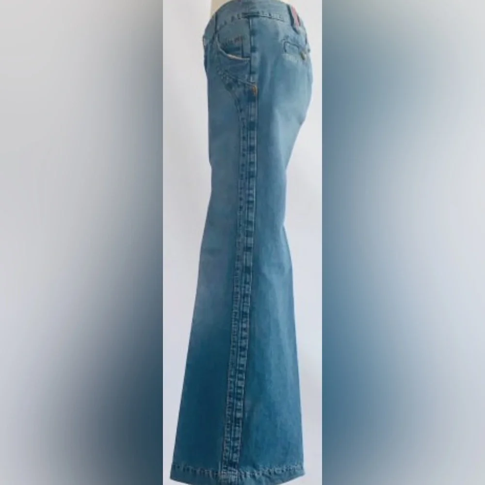 IKKS: Stylish Blue Wide-Leg Jeans - Picture 4 of 4